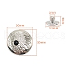 Alloy Decorative Buttons PW-WG1200D-21-1