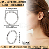 Beebeecraft 10Pcs 316L Stainless Steel Sleeper Earrings EJEW-BBC0001-56D-2