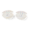 UV Plating Ocaen Theme Transparent Resin Cabochons CRES-D306-01B-2