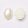 Acrylic Imitation Pearl Cabochons MACR-E007-8x10mm-J02-2