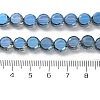 Electroplate Glass Beads Strands EGLA-C010-01A-PL01-4