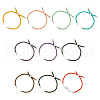 Unicraftale 10Pcs 10 Colors Adjustable Nylon Cord Slider Bracelet Making MAK-UN0001-56-1