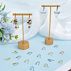 SUNNYCLUE 80Pcs 2 Colors 304 Stainless Steel Hoop Earrings Finding FIND-SC0012-48-4