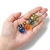 10Pcs 5 Colors Round Glass Cork Bottles Ornament GLAA-FS0001-73-7
