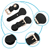 WADORN 6 Sets 3 Colors PU Leather Sew on Purse Locks DIY-WR0003-63-3