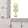 Initial Letter Brass with Cubic Zirconia Charms KK-Q814-26T-G-3