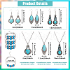 FIBLOOM Bohemian Glass & Plastic Beaded Jewelry Set SJEW-FI0001-29-2