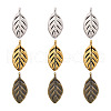 120Pcs 3 Colors Tibetan Style Alloy Pendants FIND-PJ0001-08-7