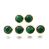 Brass Half Round Stud Earrings EJEW-Z124-02G-4