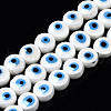 Handmade Porcelain Ceramic Beads Strands PORC-T006-04N-1