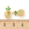Brass Micro Pave Cubic Zirconia Pendants KK-K369-01G-04-3
