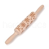 Christmas Snowflake Wooden Rolling Pins DIY-E034-10C-1