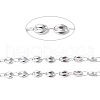 Tarnish Resistant 304 Stainless Steel Coffee Bean Link Chains CHS-E010-01P-2