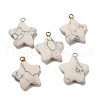 Synthetic Turquoise Pendants G-G075-13A-1