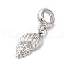 Rack Plating Alloy European Dangle Charms PALLOY-S189-32P-2