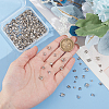 Unicraftale 400Pcs 4 Styles Rack Plating Brass Bead Tips KK-UN0003-22P-2
