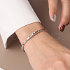 925 Sterling Silver Cuff Bangles for Women BJEW-A037-01P-4
