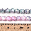 Electroplate Glass Beads Strands EGLA-T021-8mm-15-06-4