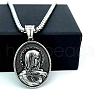 Greek Mythology Stainless Steel Virgin Mary Pendant Necklaces for Men AO8356-1