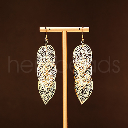 Alloy Dangle Earrings EJEW-S260-01C-G-1