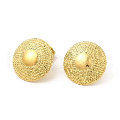 Ion Plating(IP) 304 Stainless Steel Stud Earrings EJEW-I281-24G-1
