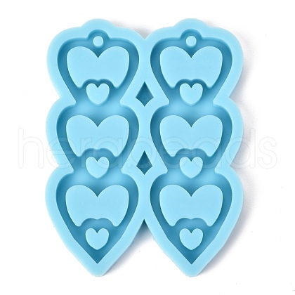 Heart Pendant Silicone Molds DIY-P022-15-1