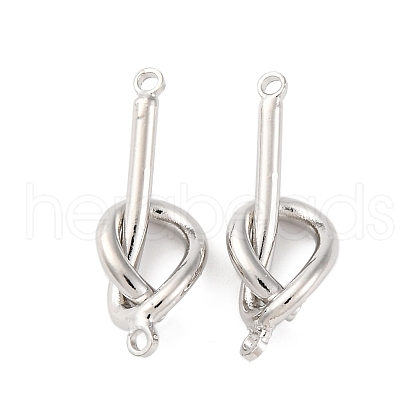Alloy Knot Connector Charms PALLOY-F315-02P-1