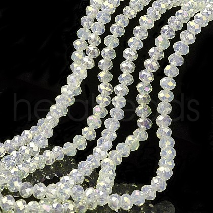 Electroplate Glass Beads Strands EGLA-A034-J4mm-T05-1