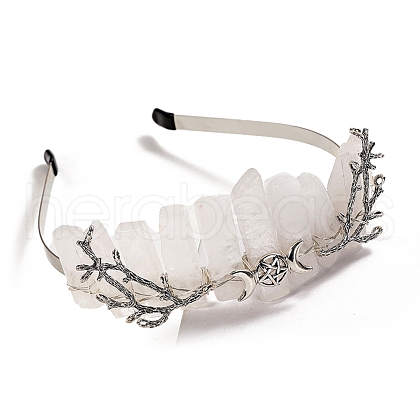 Natural Quartz Crystal Hair Bands PW-WG16F95-04-1