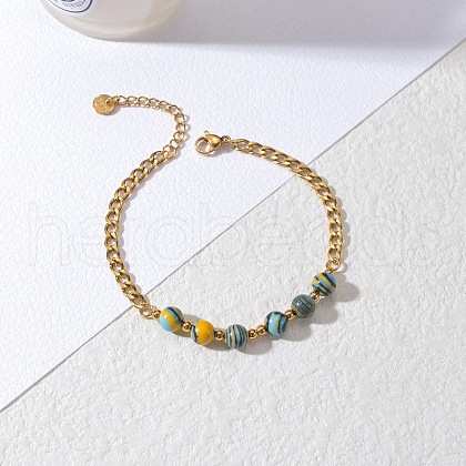 Handmade beaded pearl bracelet BN7202-2-1