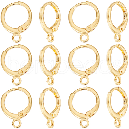 SUNNYCLUE 50Pcs Brass Leverback Earring Findings KK-SC0004-22G-1