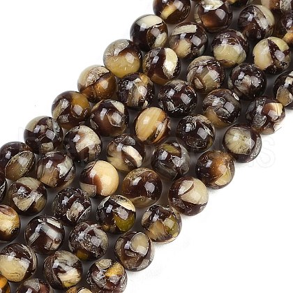 Sythetic Amber Beads Strands X1-G-M199-02E-1
