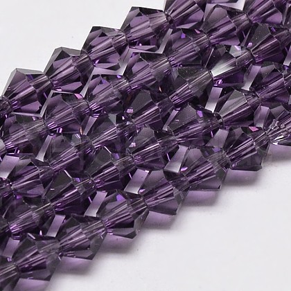 Transparent Glass Beads Strands EGLA-A039-T6mm-D04-1