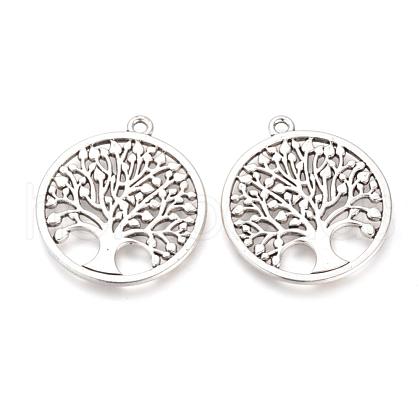 Tibetan Style Alloy Pendants TIBE-Q070-161AS-RS-1