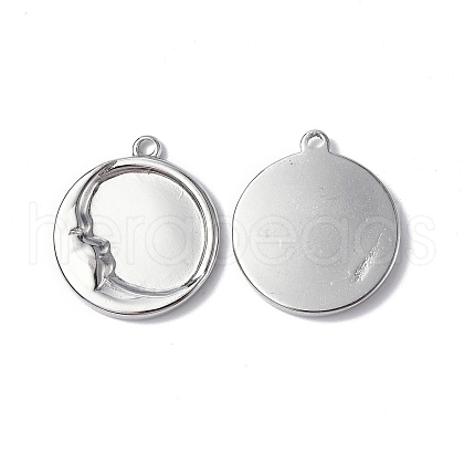 Non-Tarnish 304 Stainless Steel Pendants STAS-C066-09P-1