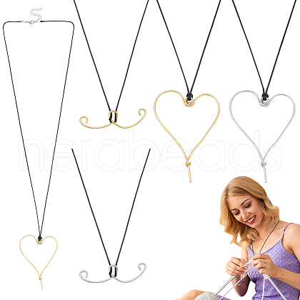Aluminum Heart Pendant Necklaces NJEW-NB00005-1
