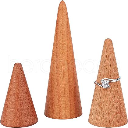 Wood Finger Ring Stand RDIS-WH0009-005A-1