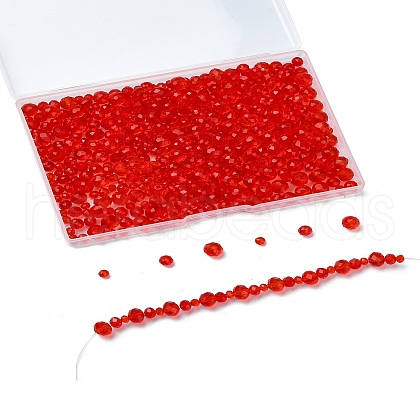 Electroplate Glass Beads Strands EGLA-YW0003-18C-1