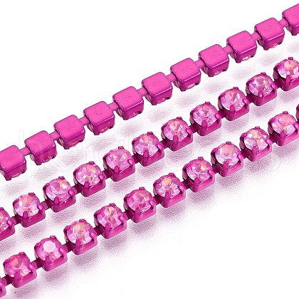 Iron Rhinestone Cup Chains CH-T006-05B-06-1