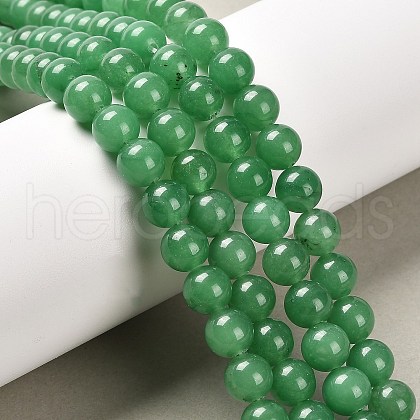 Natural Dyed White Jade Beads Strands X-JBR10-8mm-1