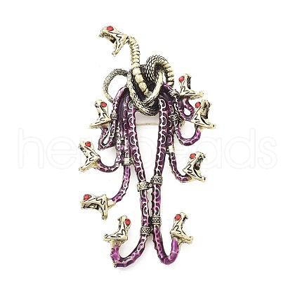 Hydra Enamel Pins JEWB-E041-07AB-01-1