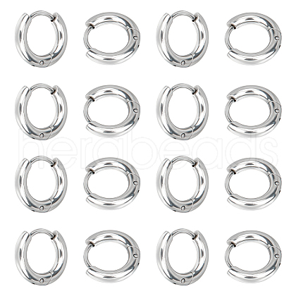 Unicraftale Unisex 304 Stainless Steel Hoop Earrings STAS-UN0002-60P-06-1