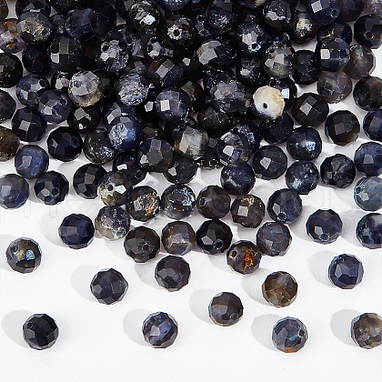  2 Strands Natural Iolite Beads Strands G-NB0005-64-1