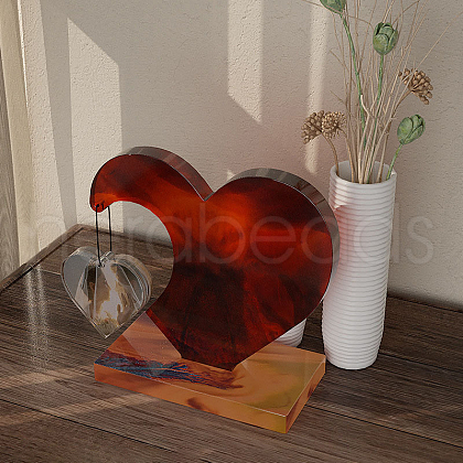 DIY Silicone Double Heart Photo Display Decoration Molds SIMO-PW0011-29-1