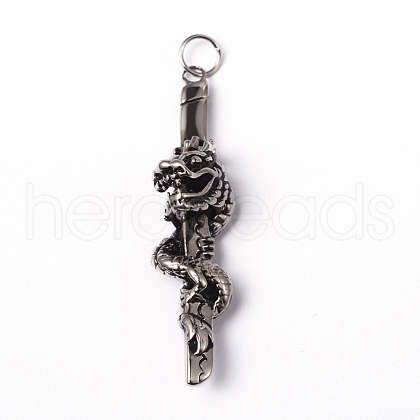 316 Surgical Stainless Steel Big Pendants STAS-L184-024-1