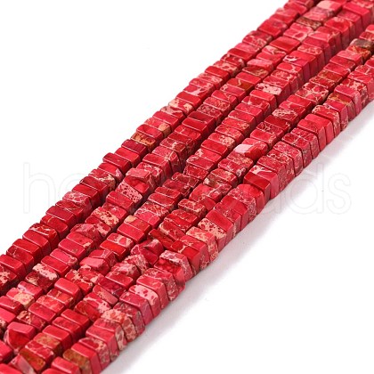 Natural Imperial Jasper Beads Strands G-P460-05B-1