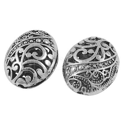 Tibetan Style Filigree Beads TIBEB-A12190-FF-1