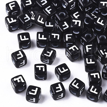 Opaque Acrylic Beads X-SACR-N002-01F-1