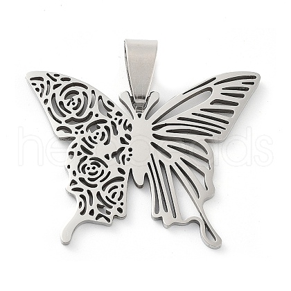 Non-Tarnish 201 Stainless Steel Pendants STAS-A090-03P-1
