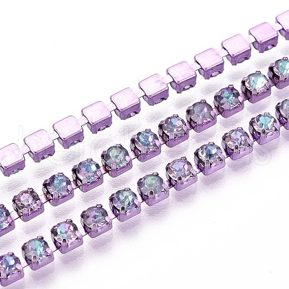Iron Rhinestone Cup Chains CH-T006-05A-04-1